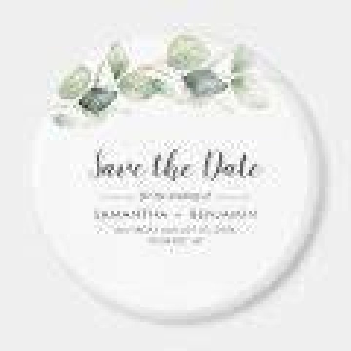 Eucalyptus Greenery Wedding Save The Date Cards
