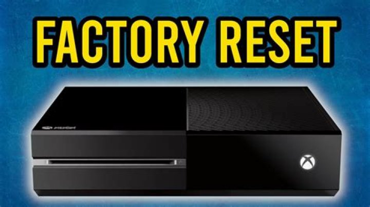 factory reset your xbox