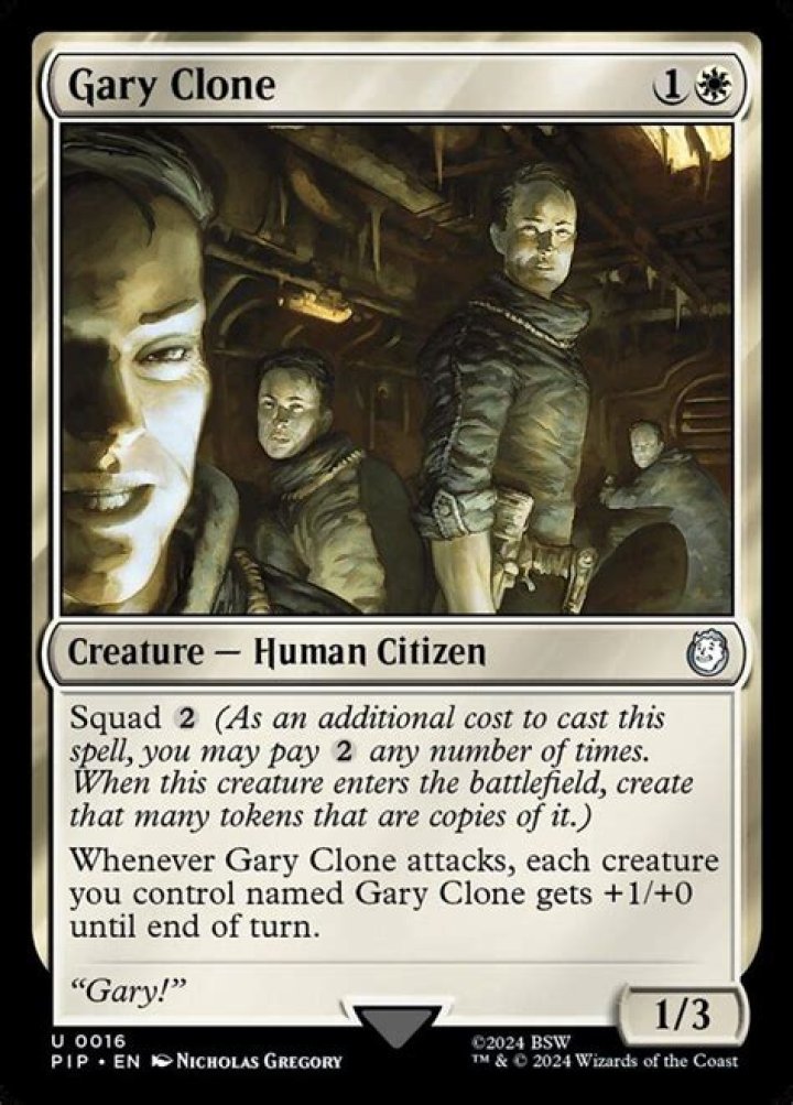 Fallout MTG Universes Beyond - Gary Clone