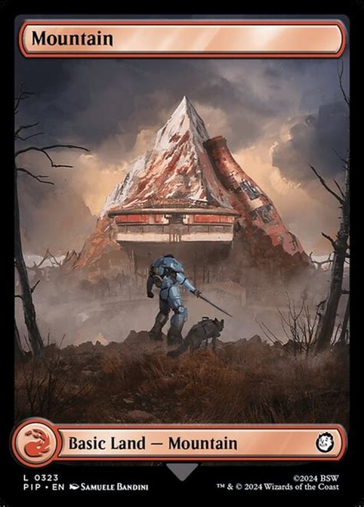 Fallout MTG Universes Beyond - Mountain