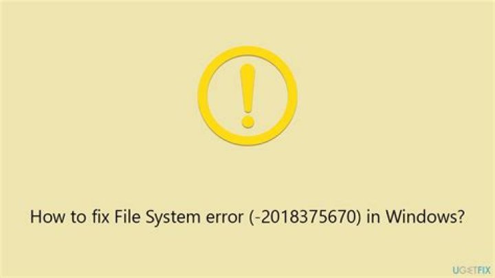 file system error 2018375670