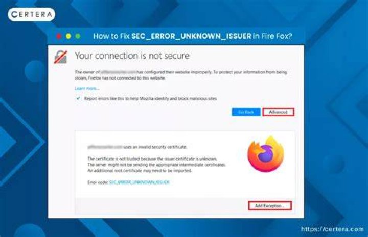 firefox error code sec_error_unknown_issuer