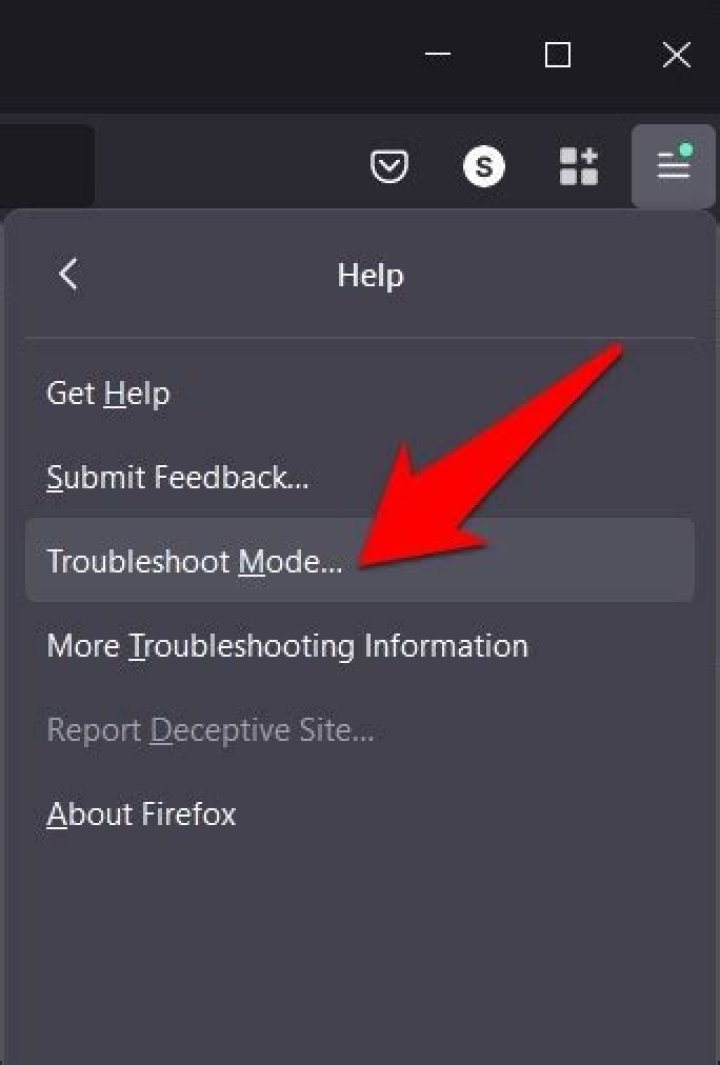 Firefox Troubleshoot Mode.