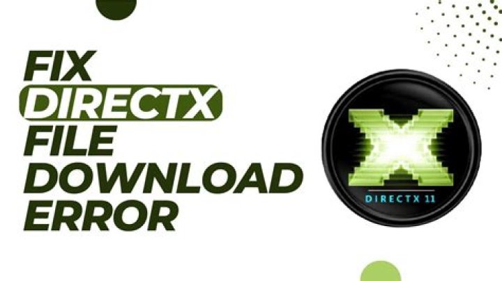 fix directx installation