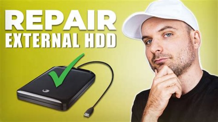 fix external hdd format problems