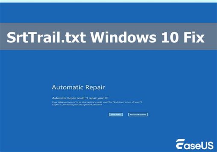 Fix srttrail.txt error in Windows 11