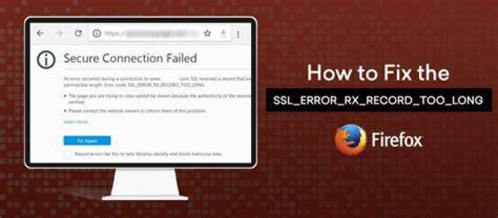 FIX: Ssl_error_rx_record_too_long Firefox error