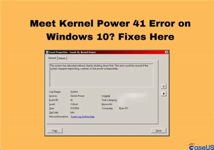 Fix Windows 10 Live kernel event 141