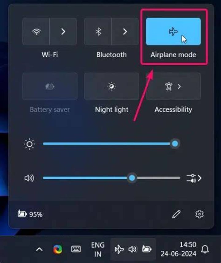 The Flight mode option Flight mode option windows 11 mobile hotspot not working