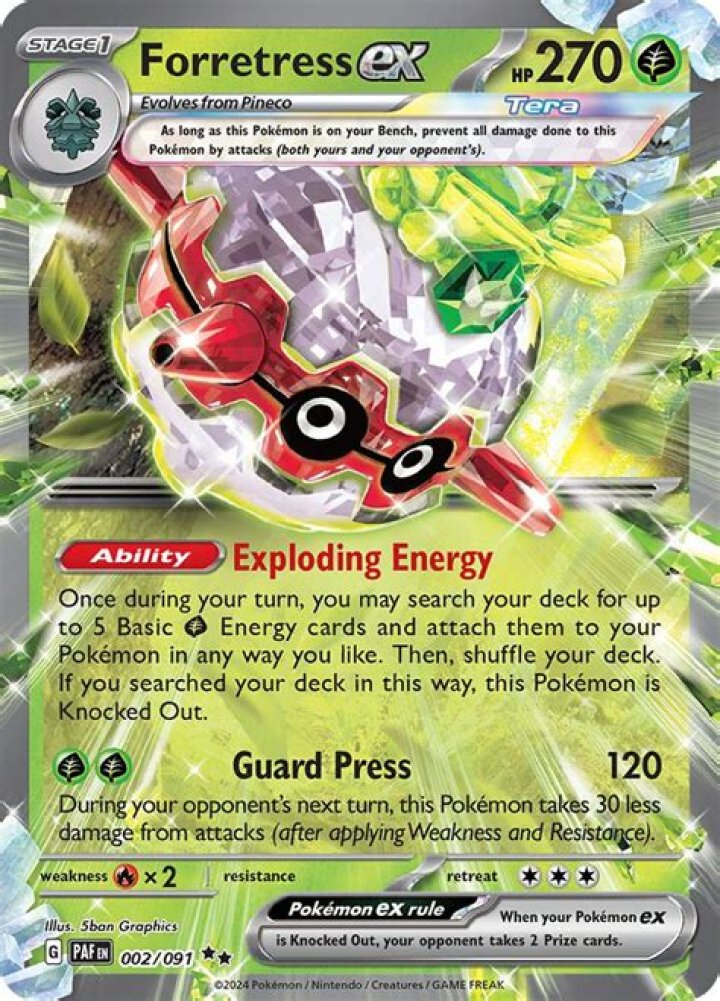 Forretress ex (Paldea Evolved 230)