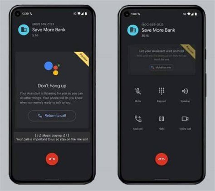 google assistant hold for me pixel 5
