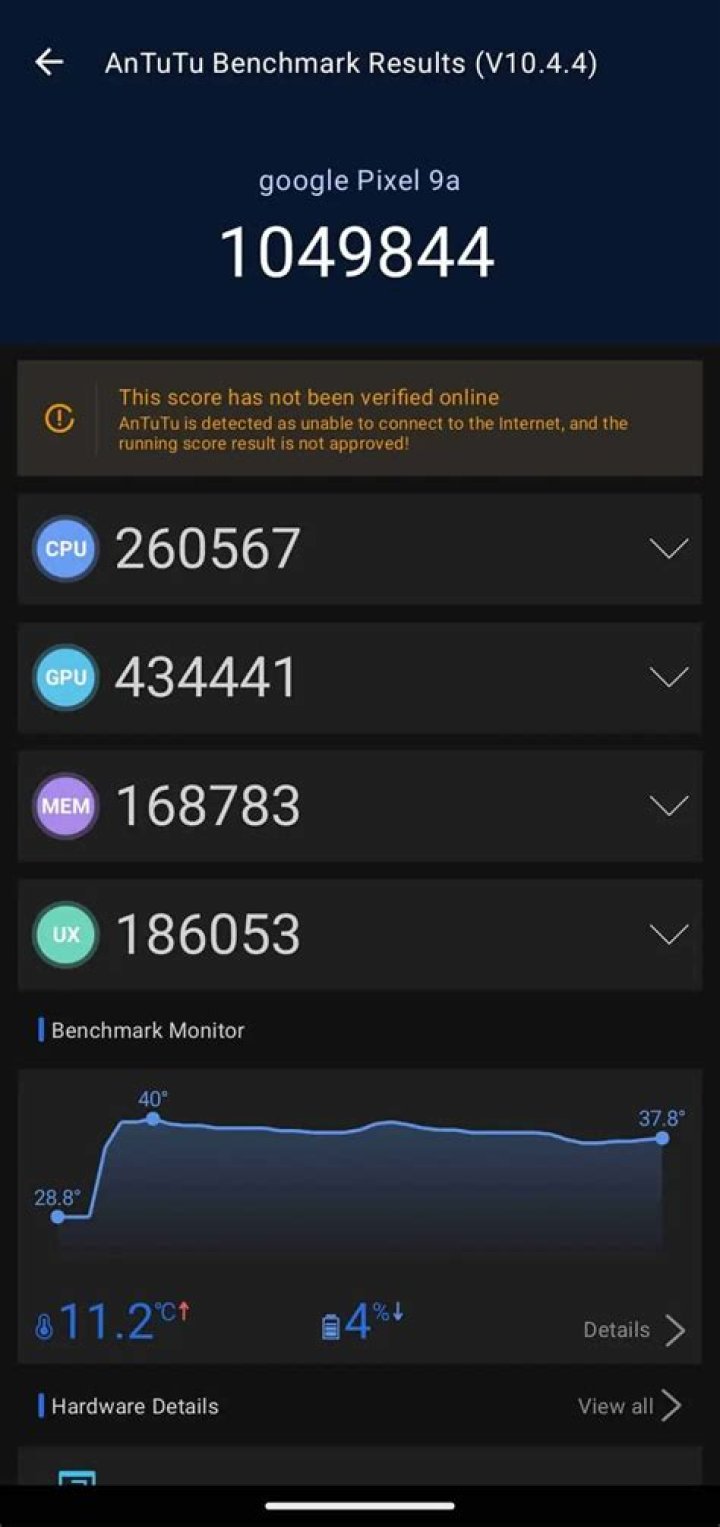 Google Pixel 3a AnTuTu Benchmarks