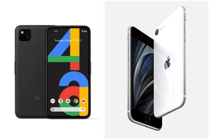 Google Pixel 4a vs iPhone SE 2020 displays 2 Google Pixel 4a vs iPhone SE 2020 displays 2