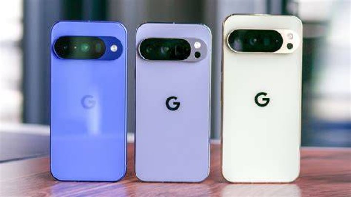 Google Pixel 5 standing up back on table 2
