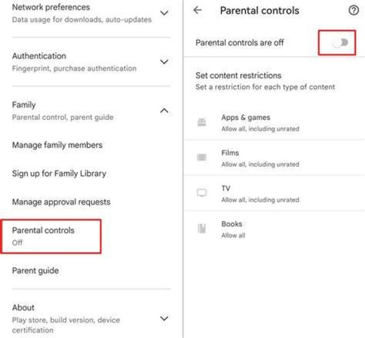 Google Play Parental Controls Ratings Google Play Parental Controls Ratings