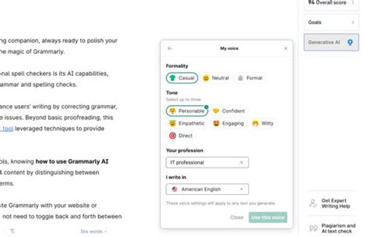 Grammarly screenshot 2021 Grammarly screenshot 2021