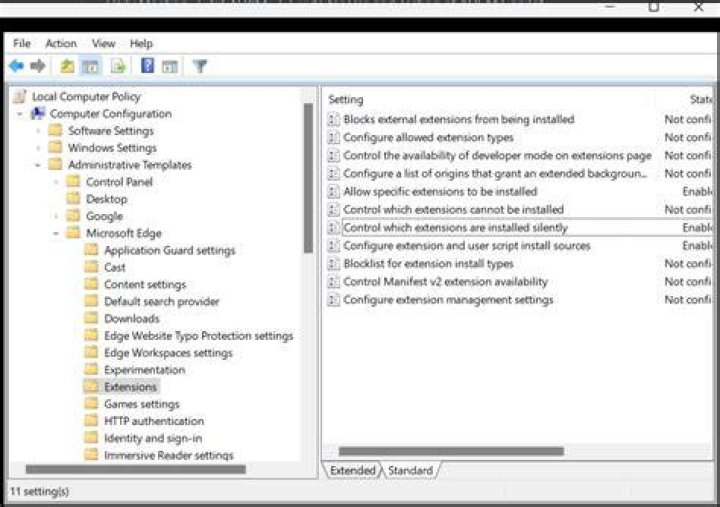 Group Policy Editor administrative templates system