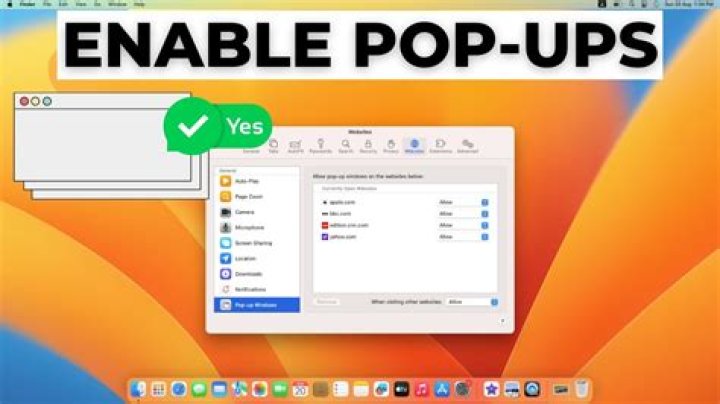 How Do I Enable Pop Ups On My Mac