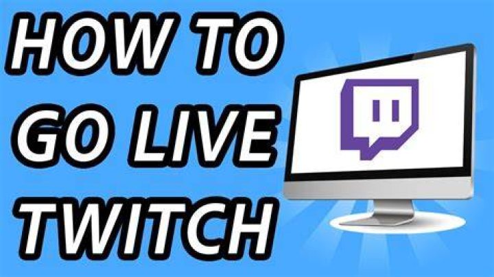 How Do I Go Live On Twitch