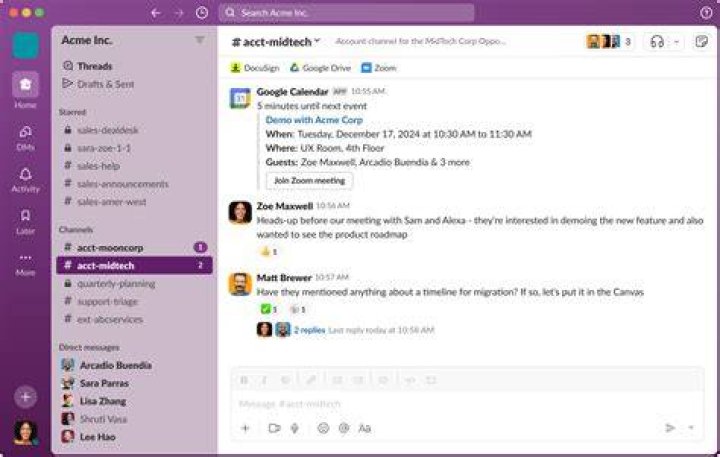 how do I make slack reminders