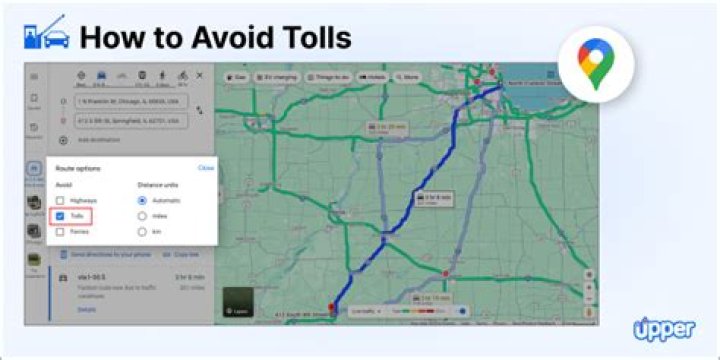 How to avoid highways and tolls with Google Maps