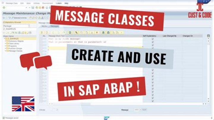 How To Create A Message Class In Sap Abap