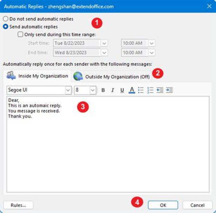 How To Create Auto Reply In Outlook 2007
