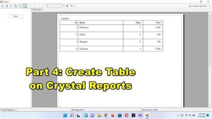 How To Create Crystal Report In Excel Format