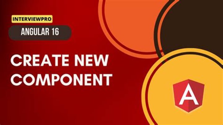 How To Create New Component In Angular 6