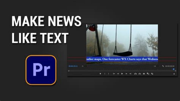How To Create Scrolling Text In Premiere Pro