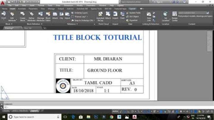 How To Create Title Block In Autocad Layout