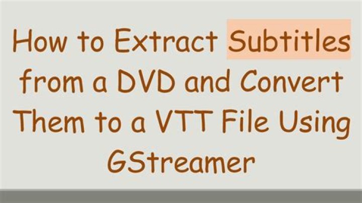 How To Create Vtt Subtitles
