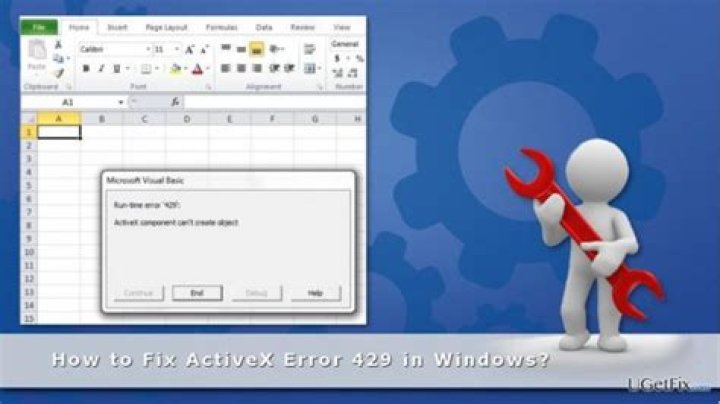 how to fix ActiveX error 429 on Windows 10