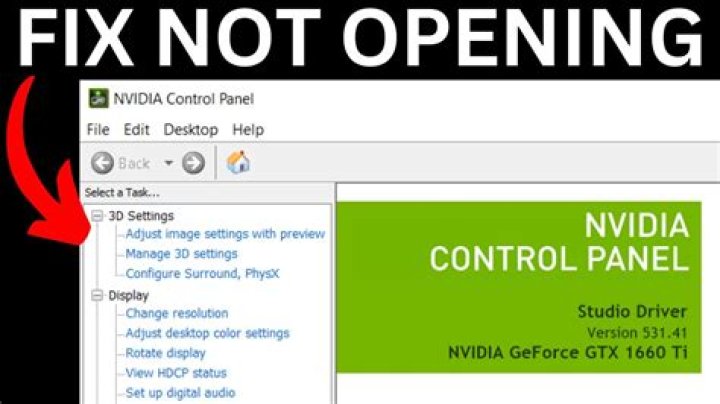 how to fix nvidia something went wrong