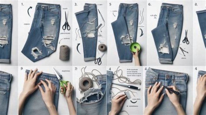 how to make ripped jeans in 5 steps | DIY distressed denim