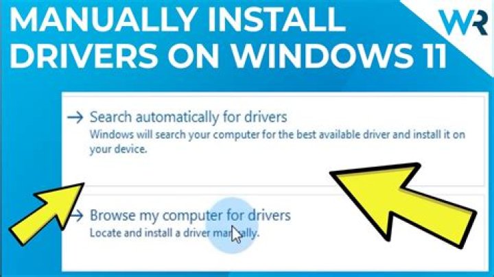 How to manually install drivers on Windows 11