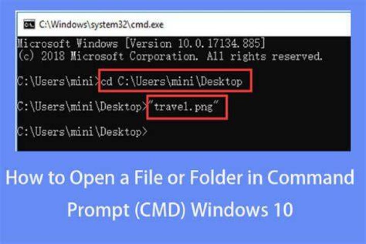 How to open a file / folder in Command Prompt [CMD guide]