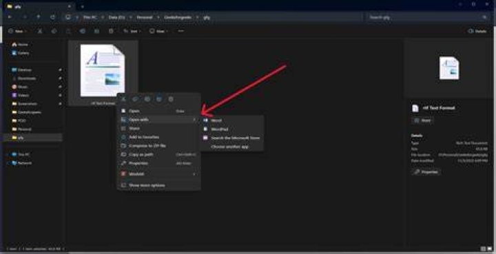 How to open RTF files on a Windows 10 PC