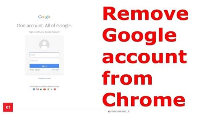 How to remove a Google account from Chrome