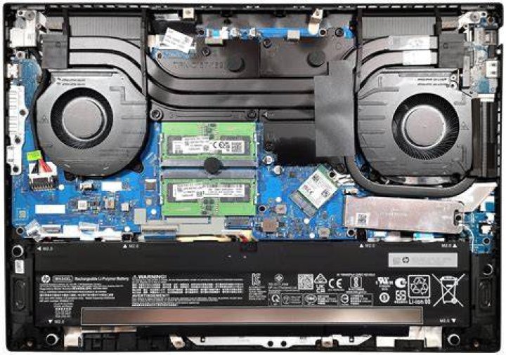 HP Omen top down of display HP Omen top down of display