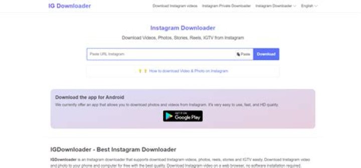 IG Downloader.