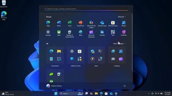In Start menu, open settings.