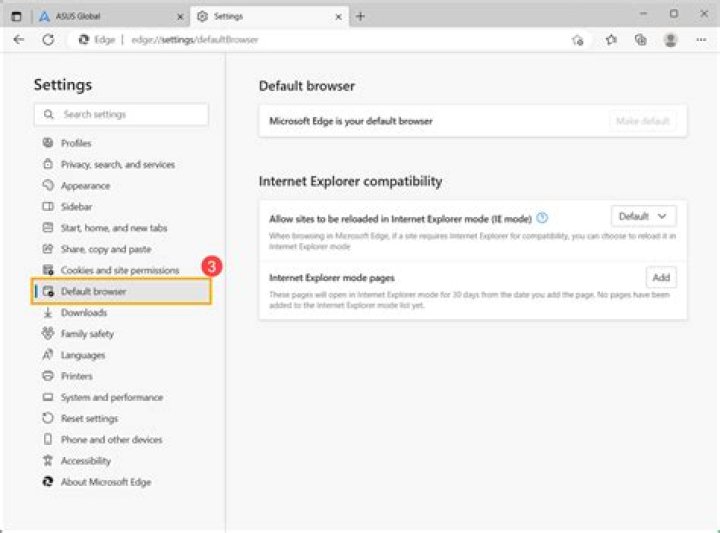 internet settings Internet settings switch browser
