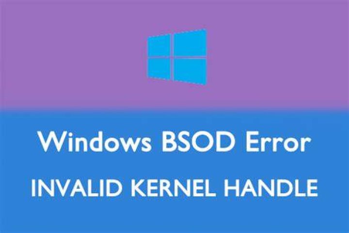 INVALID KERNEL HANDLE error