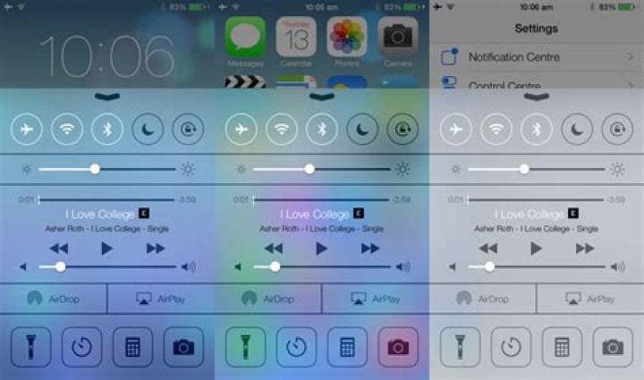 iOS 7 Control Center