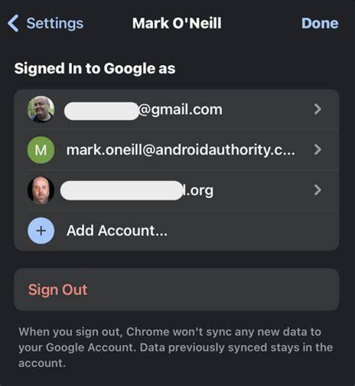 ios chrome account list ios chrome account list