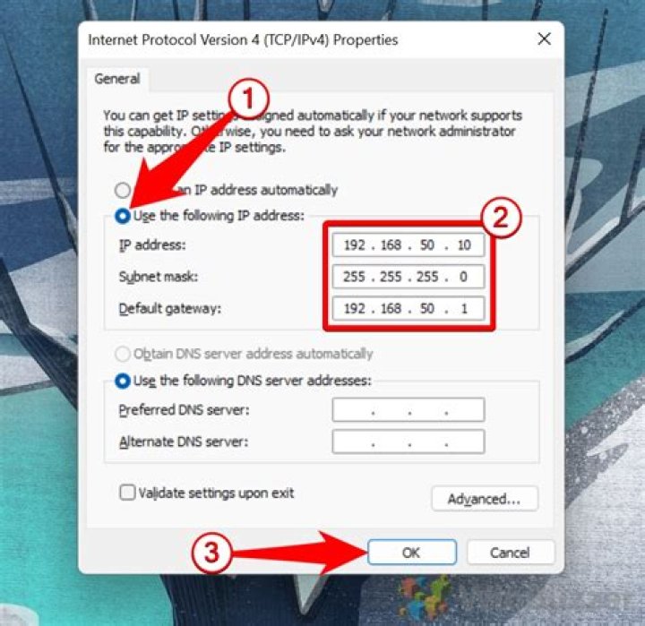 IPv4 properties not opening