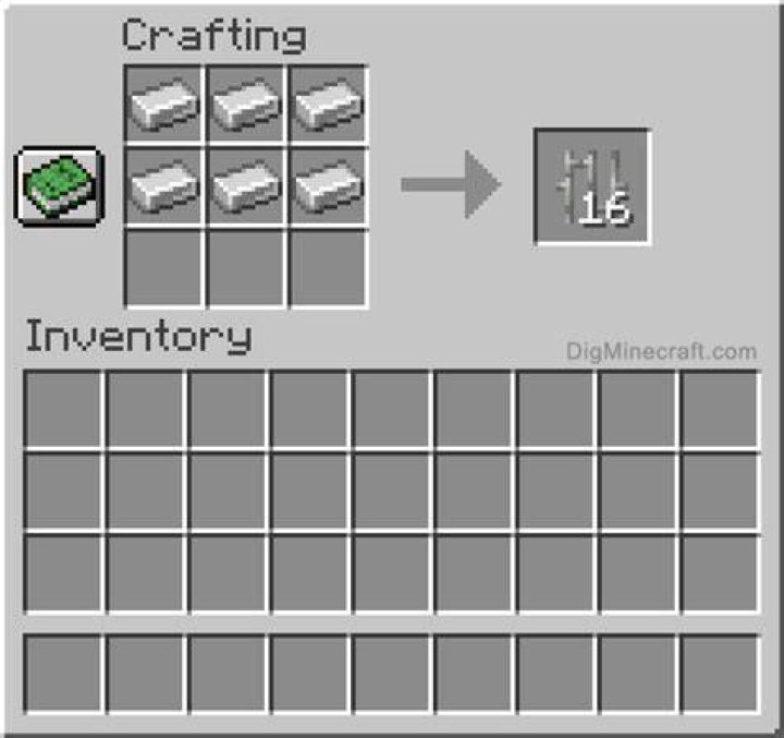 Iron bars in Minecraft