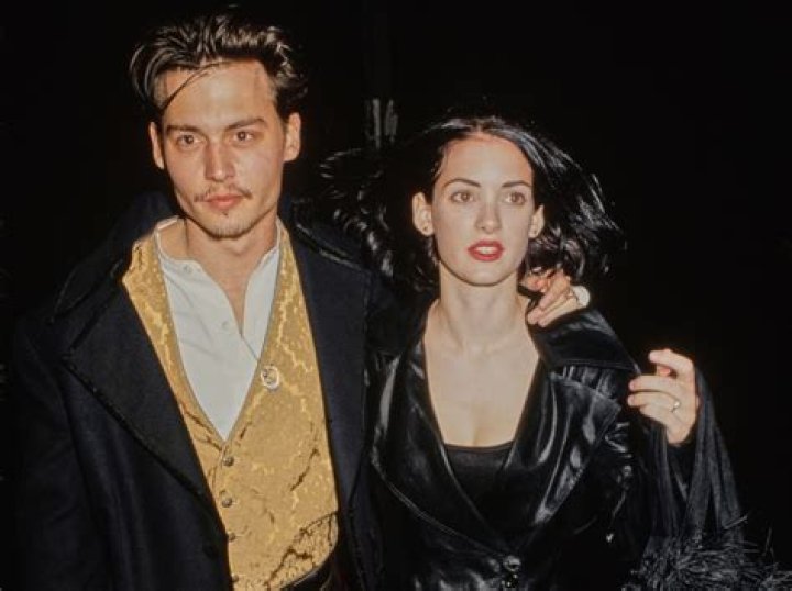 Johnny Depp and Winona Ryder at an event