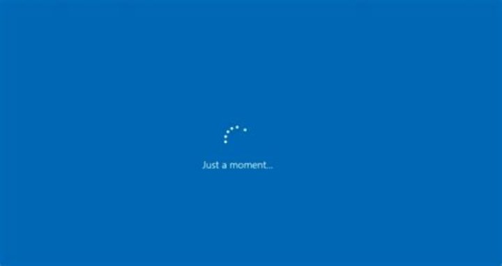 Just a moment windows 10 error